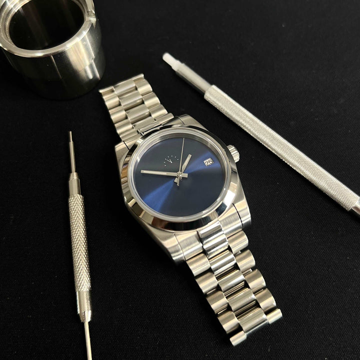 DateJust 36 Plain Navy - Seiko NH35 Automatic Watch