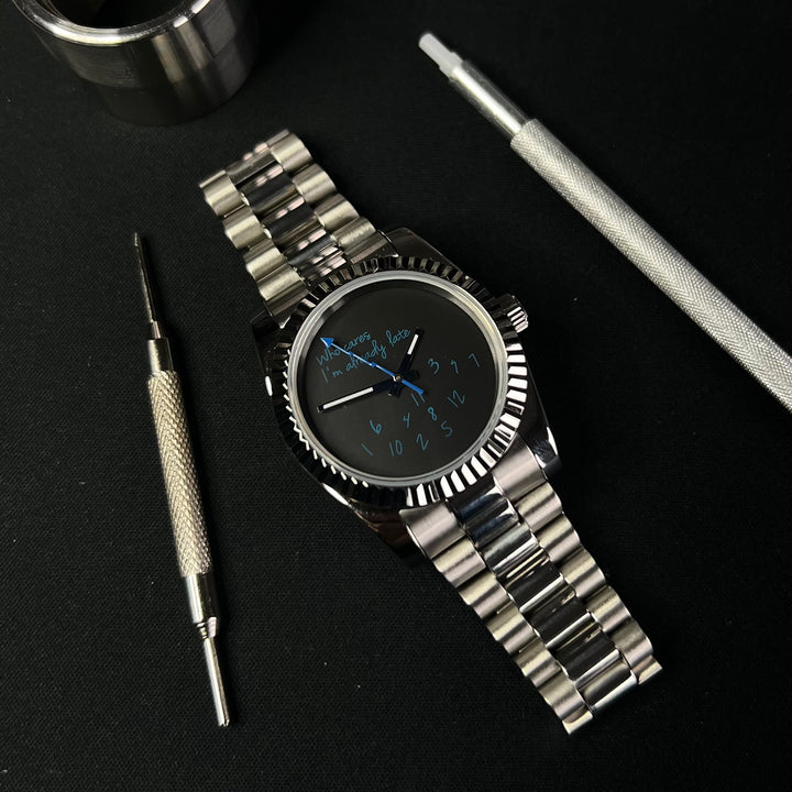 DateJust 36 Blue/Black Who Cares - Seiko NH35 Automatic