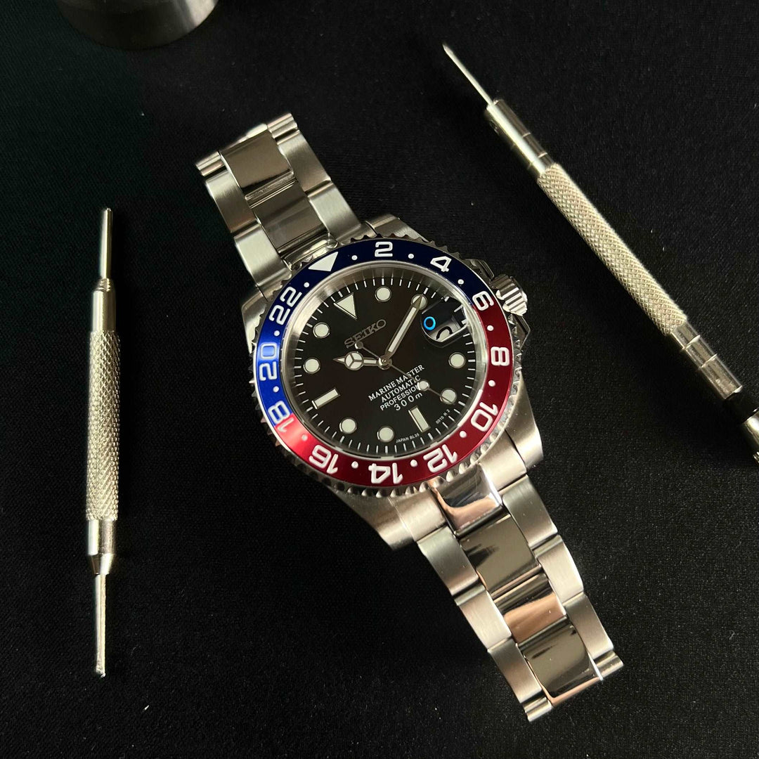 Pepsi 40 Oyster - Custom Seiko NH35 Automatic Watch