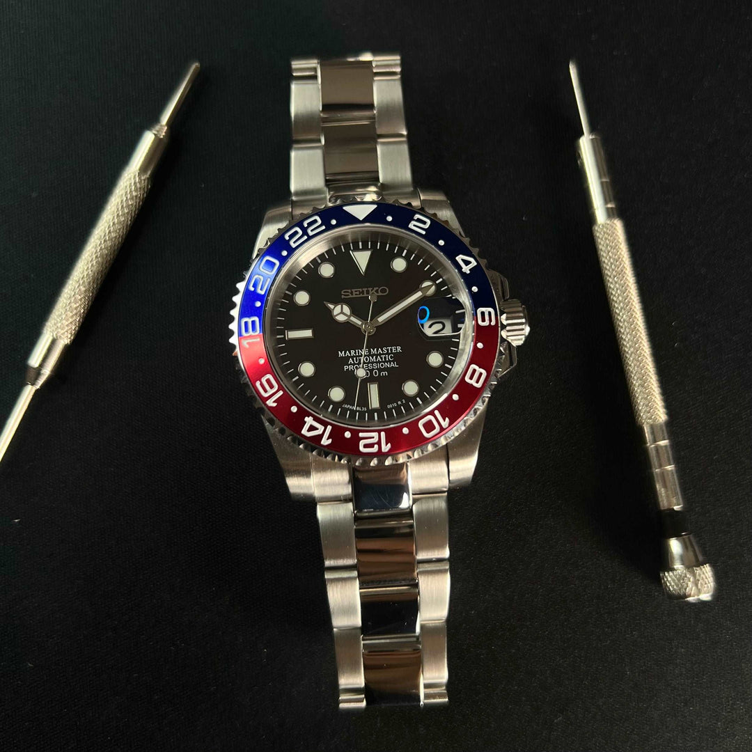 Pepsi 40 Oyster - Custom Seiko NH35 Automatic Watch