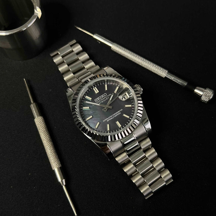 DateJust 36 Pearl - Custom Seiko NH35 Automatic Watch