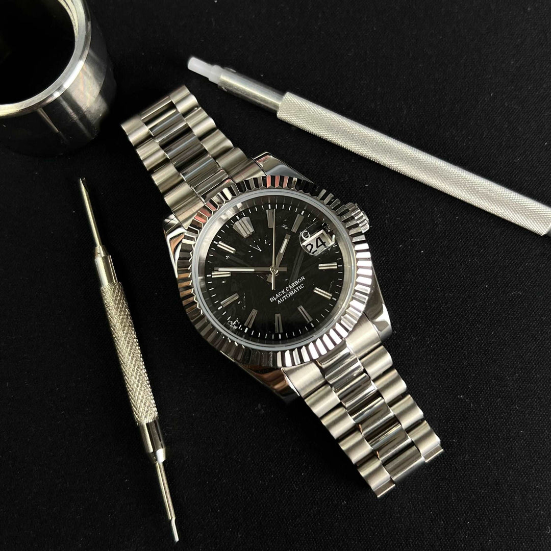 DateJust BLACK CARBON S - Seiko NH35 automatic Watch