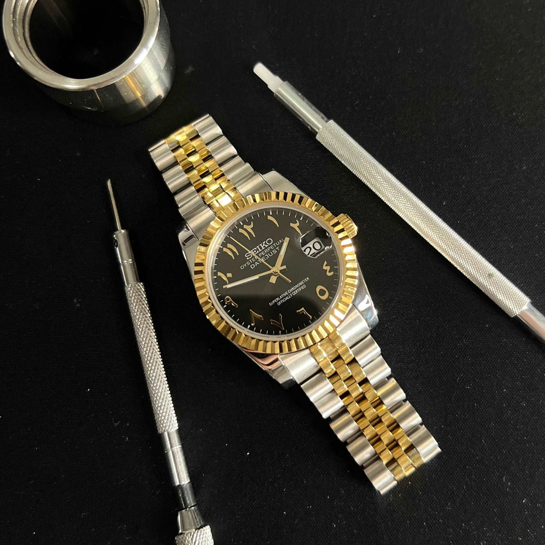 Datejust TT Black Arabic - seiko Nh35 automatic watch