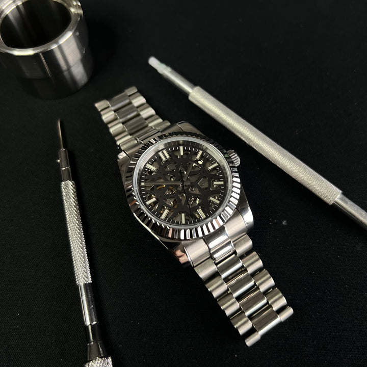 DateJust Skeleton - Custom Seiko NH70 Automatic Watch