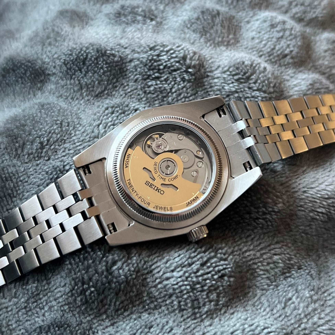DateJust 36 Silver Roman - Custom Seiko NH35 Automatic watch