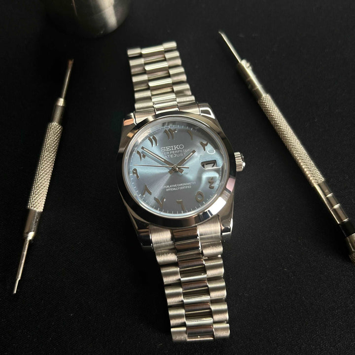 DateJust 36 FB ICE ARABIC - Custom Seiko NH35 Automatic Watch