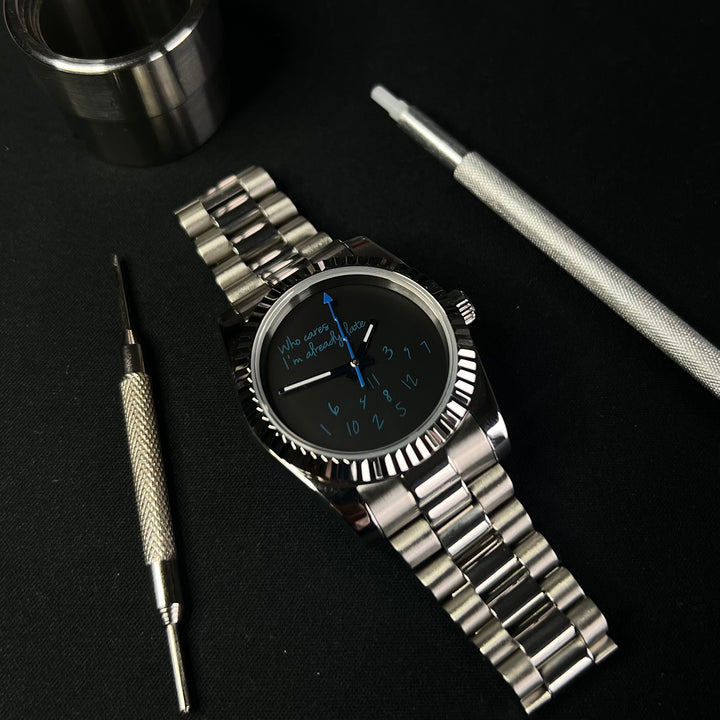 DateJust 36 Blue/Black Who Cares - Seiko NH35 Automatic