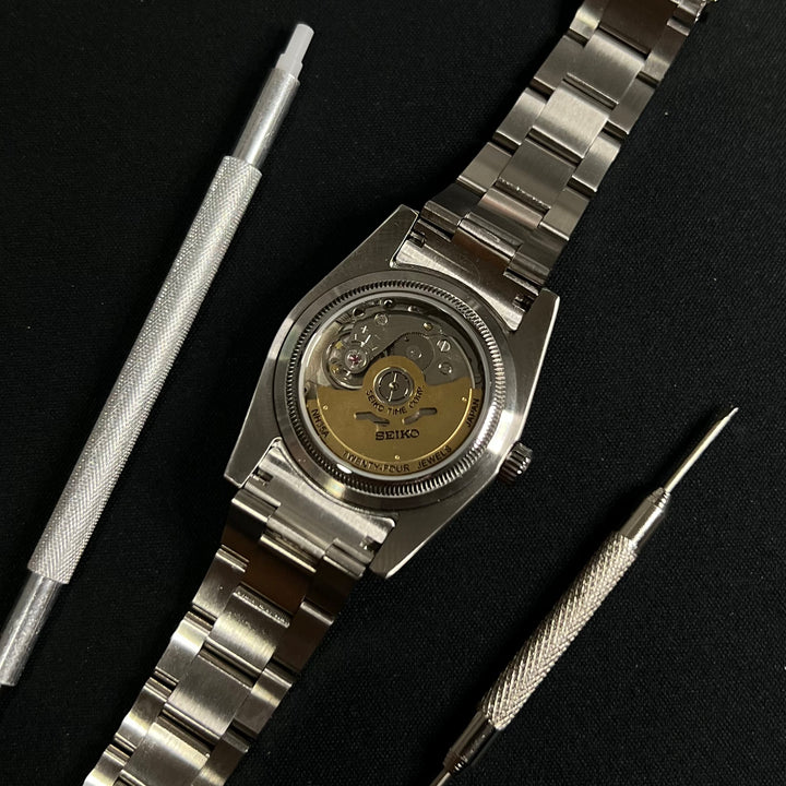 DateJust 36 FB Silver Arabic - Custom Seiko NH35 Automatic Watch