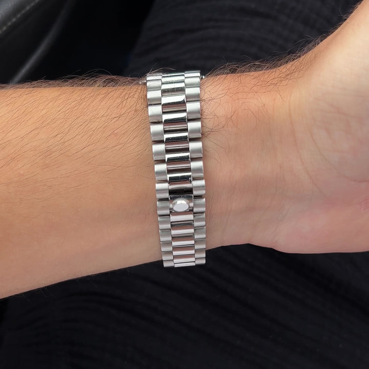 DateJust Grey Sunburst - Custom Seiko NH35 Automatic Watch